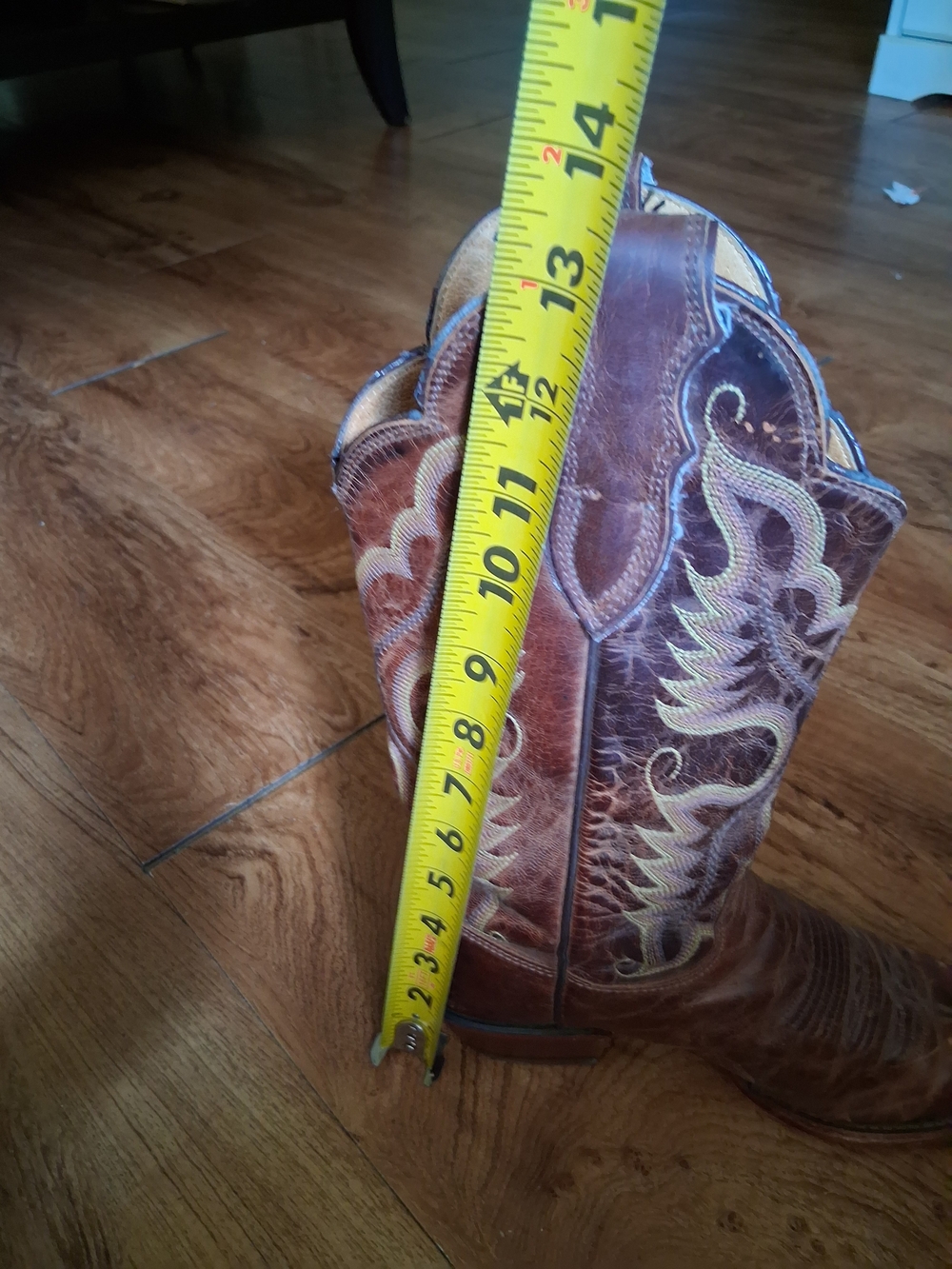 Justin Boots Brown & Tan Woman's Western Cowboy Boots - Picture 8 of 9